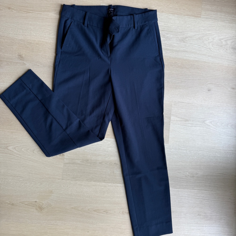 J. Crew Navy Cropped Slacks